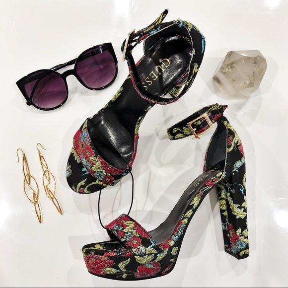 Guess Shoes - NWT Guess Floral Heels